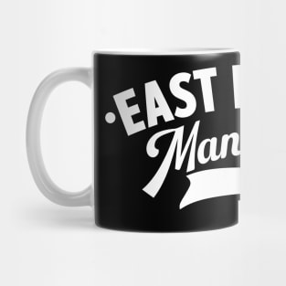 East Harlem Manhattan Minimal Typo Art - T-Shirt & Apparel Design Mug